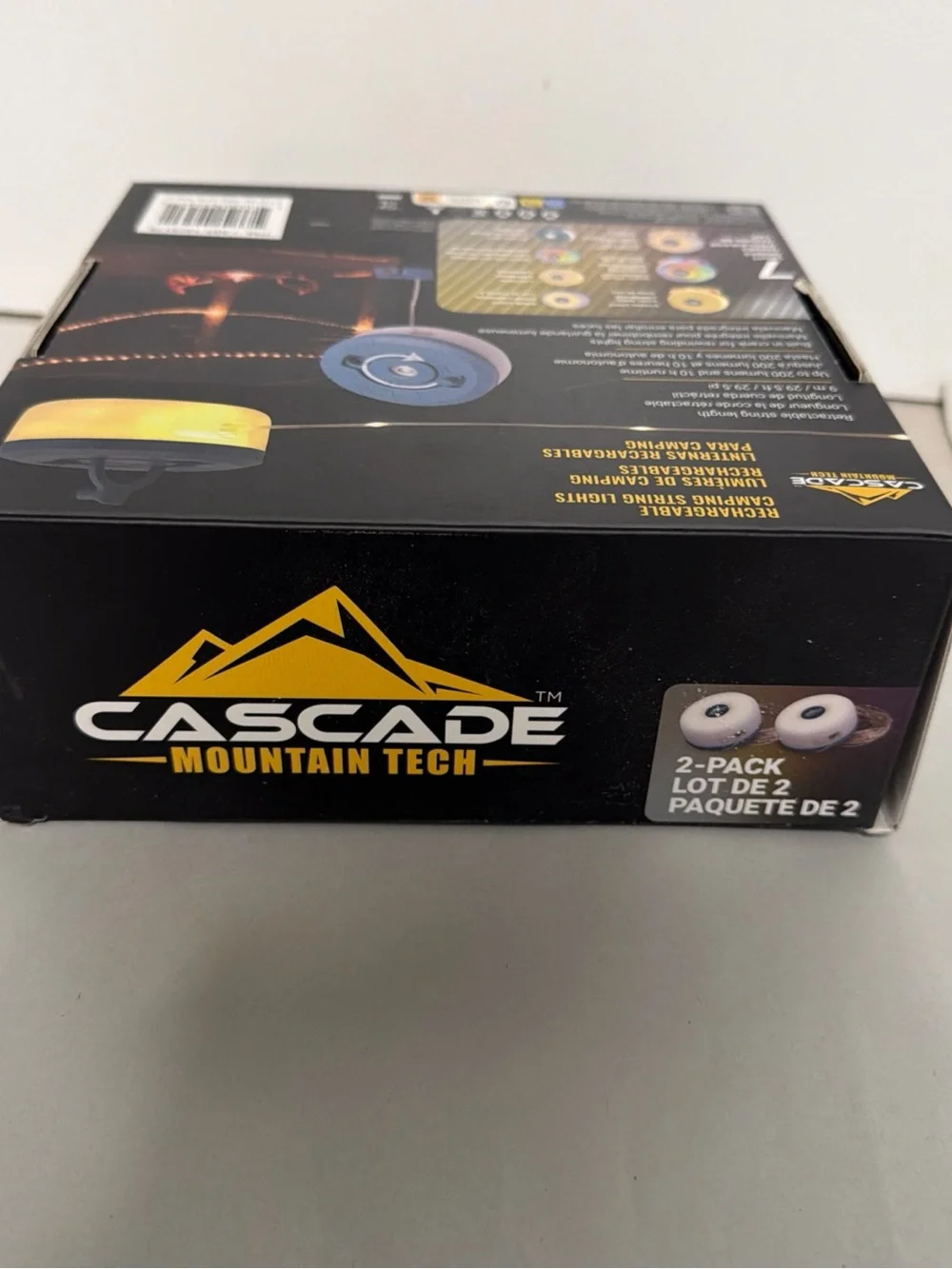 Cascade Rechargeable Camping String Lights - White (2-Pack)